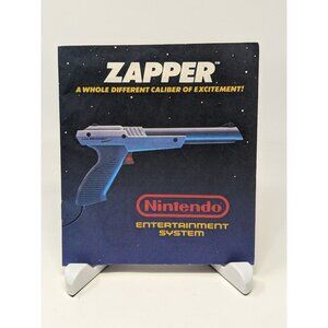 NES ZAPPER Light Gun Original Booklet Manual (Nintendo NES, 1988) VTG